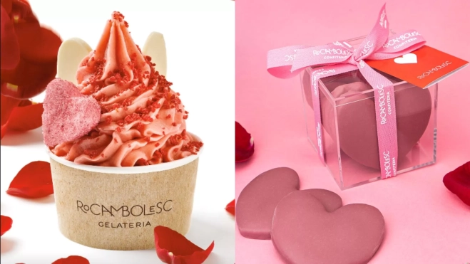 El helado y las galletas de San Valentín de Rocambolesc / Foto: Instagram