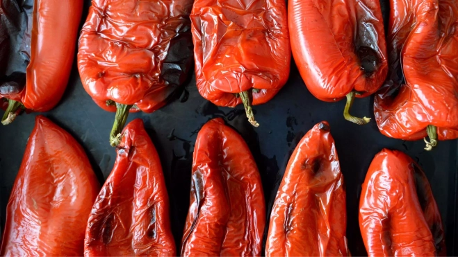 Pimientos rojos asados / Foto: Canva Pimientos rojos asados / Foto: Canva