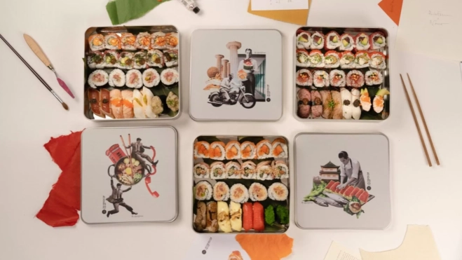 Bandejas de sushi Nomo x Pils Ferrer / Foto cedida
