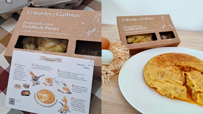 El preparado de patatas de Cobardes y Gallinas / Foto Raquel Castillo y cedida