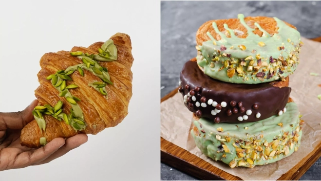 Croissant y New York roll de pistacho / Foto: Canva