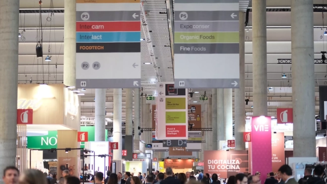 Uno de los pabellones del salón Alimentaria en Barcelona / SIMÓN SÁNCHEZ Uno de los pabellones del salón Alimentaria en Barcelona / SIMÓN SÁNCHEZ