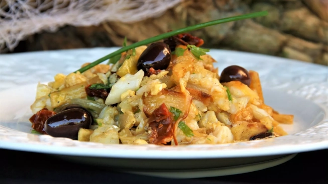 'Bacalhau à bras' o 'dourado' de Portugal / Foto: Antonio Ron