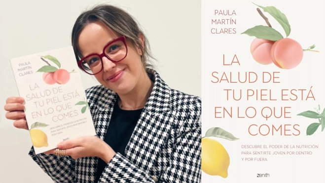 Paula Martín Clares, especialista en dermofarmacia y nutrición, con su libro / Foto: Instagram y Zenith