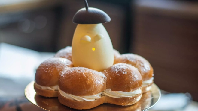 La mona de bollos de mantequilla de Jon Cake / Foto cedida