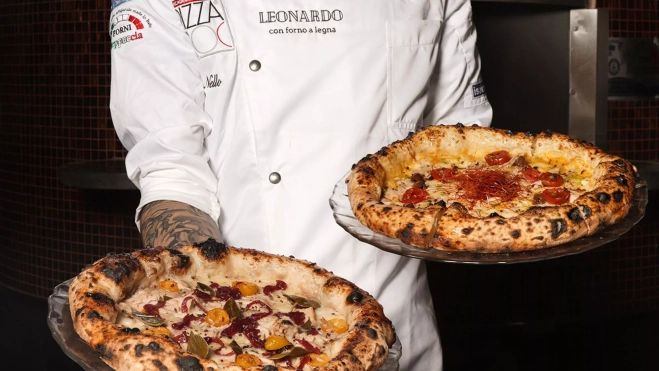 Pizzas a la leña del restaurante Leonardo / Foto cedida