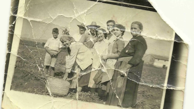 Fotografía histórica de cultivos de cacaos en La Granja de la Costera / Foto cedida