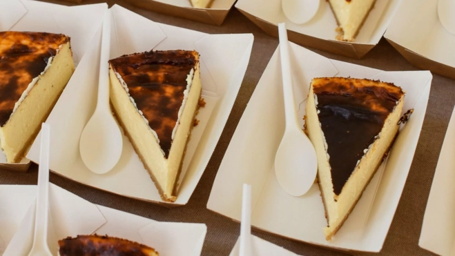 Tartas ed queso de Jon Cake en All Those Food Market / Foto: Alejandra Perelló Tartas ed queso de Jon Cake en All Those Food Market / Foto: Alejandra Perelló
