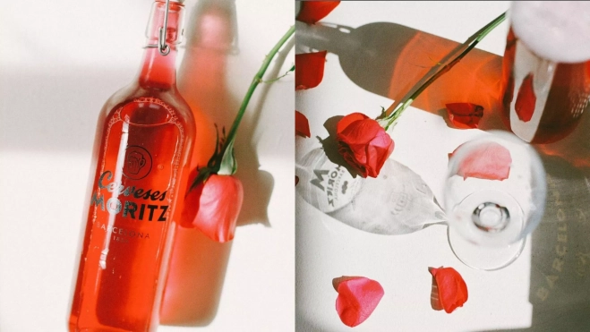 Cerveza Rosa de Moritz, imágenes de la artista Martina Matencio / Foto: Instagram