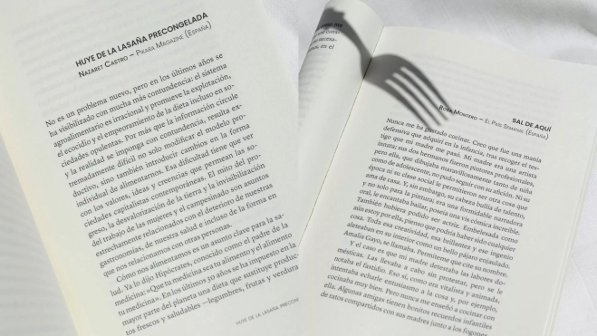 Páginas interiores del libro 'Escribir gastronomía 2023' de la editorial ColandCol / Foto cedida Páginas interiores del libro 'Escribir gastronomía 2023' de la editorial ColandCol / Foto cedida