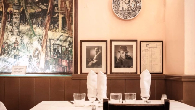 Un rincón del restaurante Can Culleretes (Barcelona) / Foto web