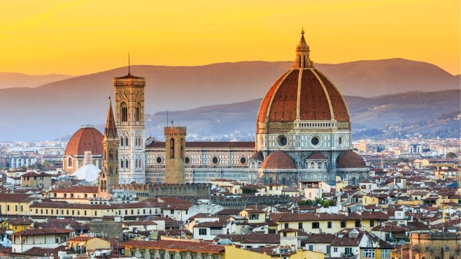 Vista aérea de Florencia (Italia) con su imponente Duomo / Foto: Canva
