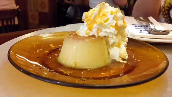 Flan de naranja en el Bar del Pla / Foto: Òscar Gómez Flan de naranja en el Bar del Pla / Foto: Òscar Gómez