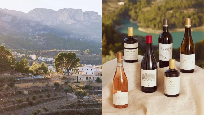 Vista de la bodega MASOS y sus vinos y aceites / Foto: Instagram Vista de la bodega MASOS y sus vinos y aceites / Foto: Instagram