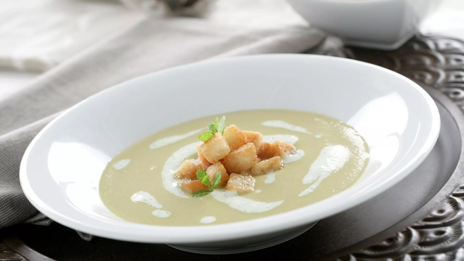 Imagen de archivo de una vichyssoise - Canva