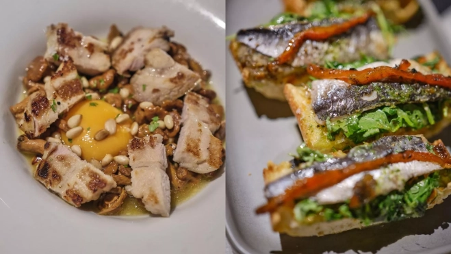 Setas de temporada y coca de sardinas en Debut Bar (L'Hospitalet de Llobregat) / Foto: Toni Butrón Setas de temporada y coca de sardinas en Debut Bar (L'Hospitalet de Llobregat) / Foto: Toni Butrón