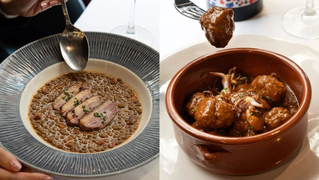 Platos de las Jornadas de cuchara y guisos catalanes del restaurante Pelai / Cedida Platos de las Jornadas de cuchara y guisos catalanes del restaurante Pelai / Cedida
