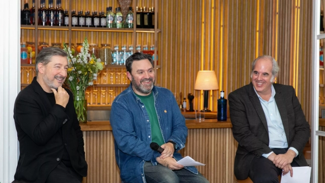 Joan Roca, Toni Garcia y Luis Fernández de Lezo presentan el jurado de los Roca Awards / Cedida Joan Roca, Toni Garcia y Luis Fernández de Lezo presentan el jurado de los Roca Awards / Cedida