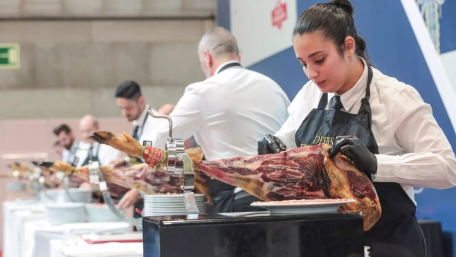 Concurso de cortadores de jamón en Salón Gourmets 2024 (Madrid) / Cedida SG