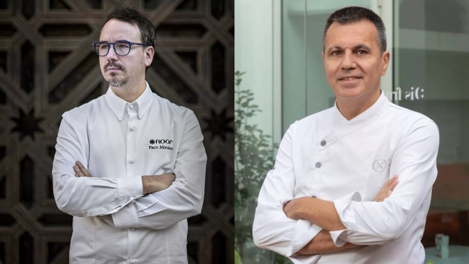 Los chefs Paco Morales y Oriol Castro / Cumbre Internacional de Gastronomía de Castilla y León