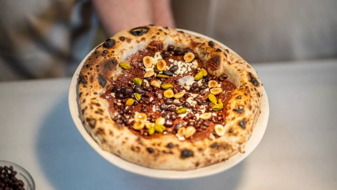 La pizza dulce de Sartoria Panatieri y Jordi Roca / cedida La pizza dulce de Sartoria Panatieri y Jordi Roca / cedida