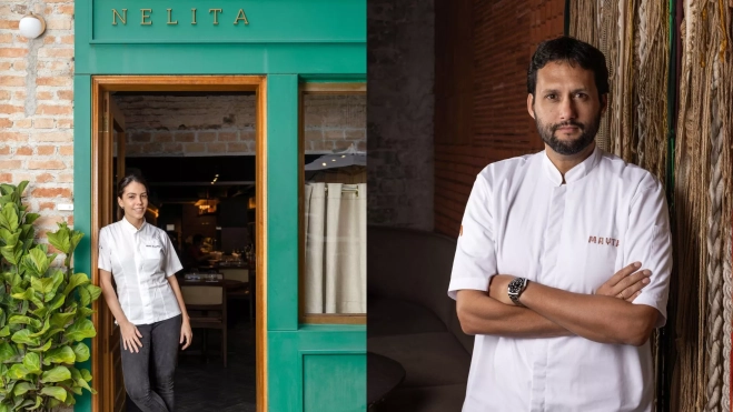 Los chefs invitados Tássia Magalhães y Jaime Pesaque participan en Menorca4manos / Cedida Los chefs invitados Tássia Magalhães y Jaime Pesaque participan en Menorca4manos / Cedida