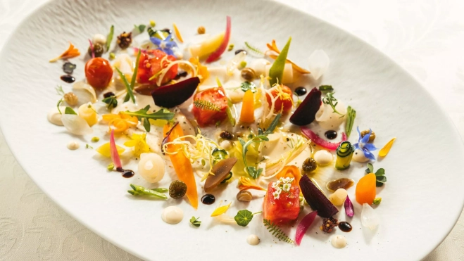 La ensalada catalana del Restaurant Fontané en Sant Julià de Ramis (Girona) / Cedida.
