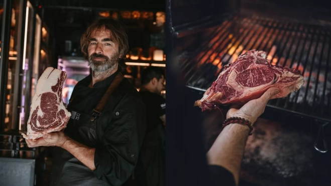 Iñaki Gorrotxategi y las carnes de Casa Julían de Tolosa / Instagram