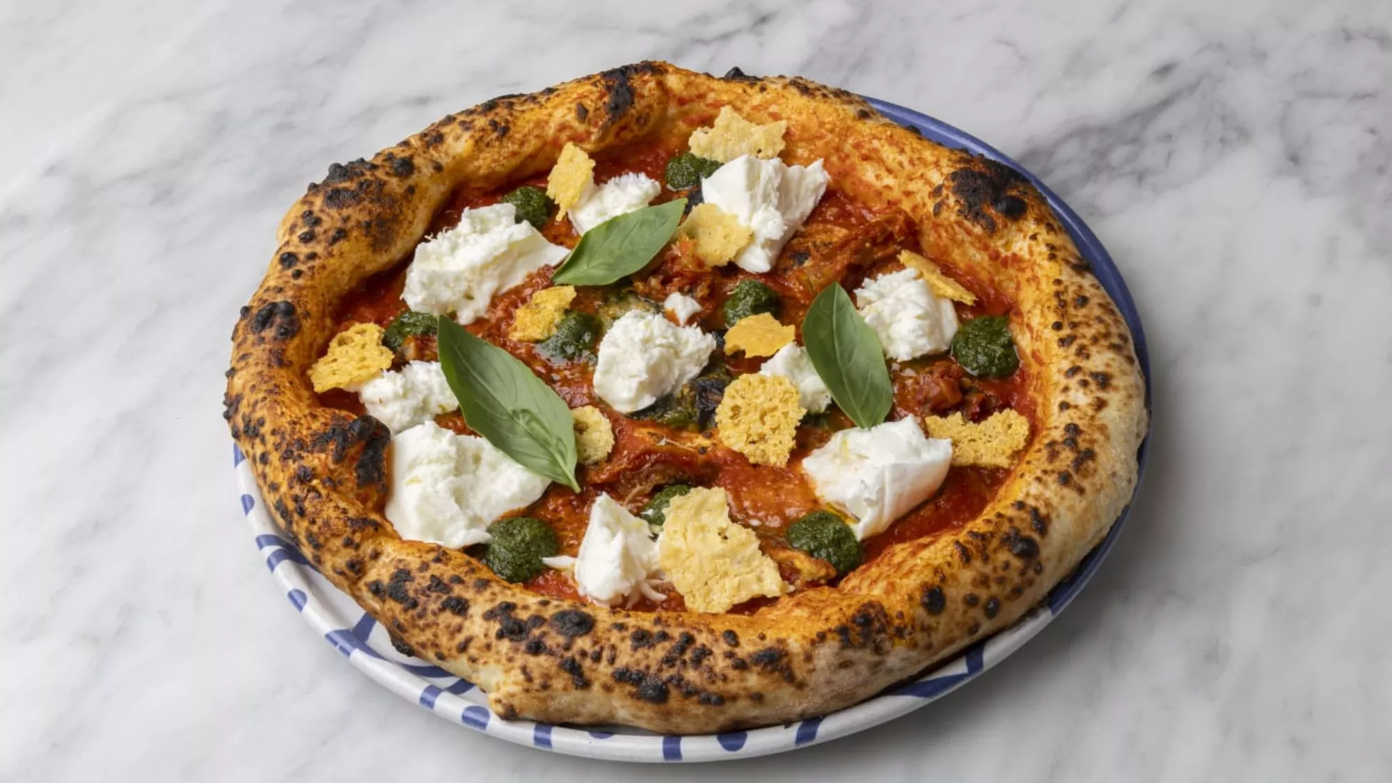 Una de las pizzas de la pizzería Baldoria (Madrid), en el puesto #8 del listado 50 Top Pizza / Cedida