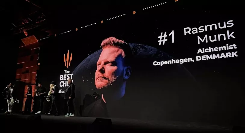 The Best Chef Awards 2025 premiando al chef Rasmus Munk / Instagram