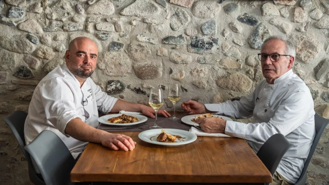 Los cocineros de Cal Tendre (Cambrils) y Casa Irene (Arties) / Jordi Domènech Los cocineros de Cal Tendre (Cambrils) y Casa Irene (Arties) / Jordi Domènech