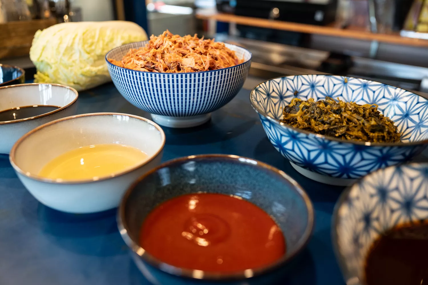 Ingredientes utilizados para el 'sando' Osaka de Kasa Hanaka / ÒSCAR GIL COY 