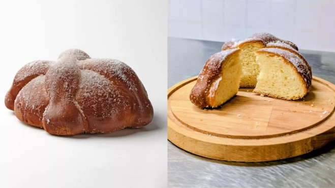 El pan de muerto de Ton Cortés en Suca'l (Barcelona) / Cedida El pan de muerto de Ton Cortés en Suca'l (Barcelona) / Cedida