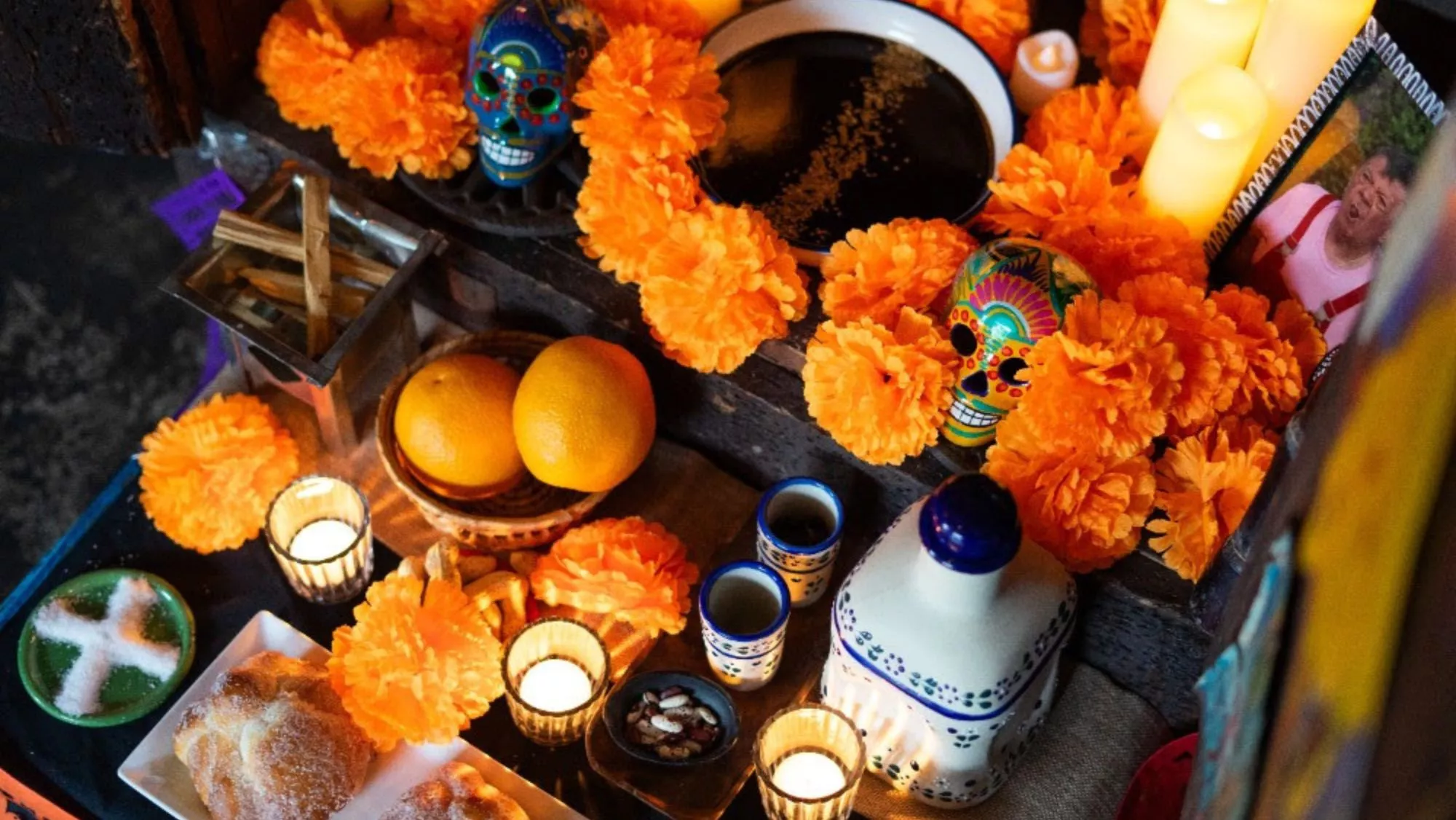 Altar de muertos en el restaurante Oaxaca Cuina Mexicana de Joan Bagur / Cedida Altar de muertos en el restaurante Oaxaca Cuina Mexicana de Joan Bagur / Cedida