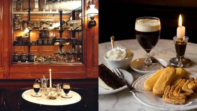Meriendas con 'bicerin' en el Caffè Al Bicerin de Turín / Yolanda Cardo