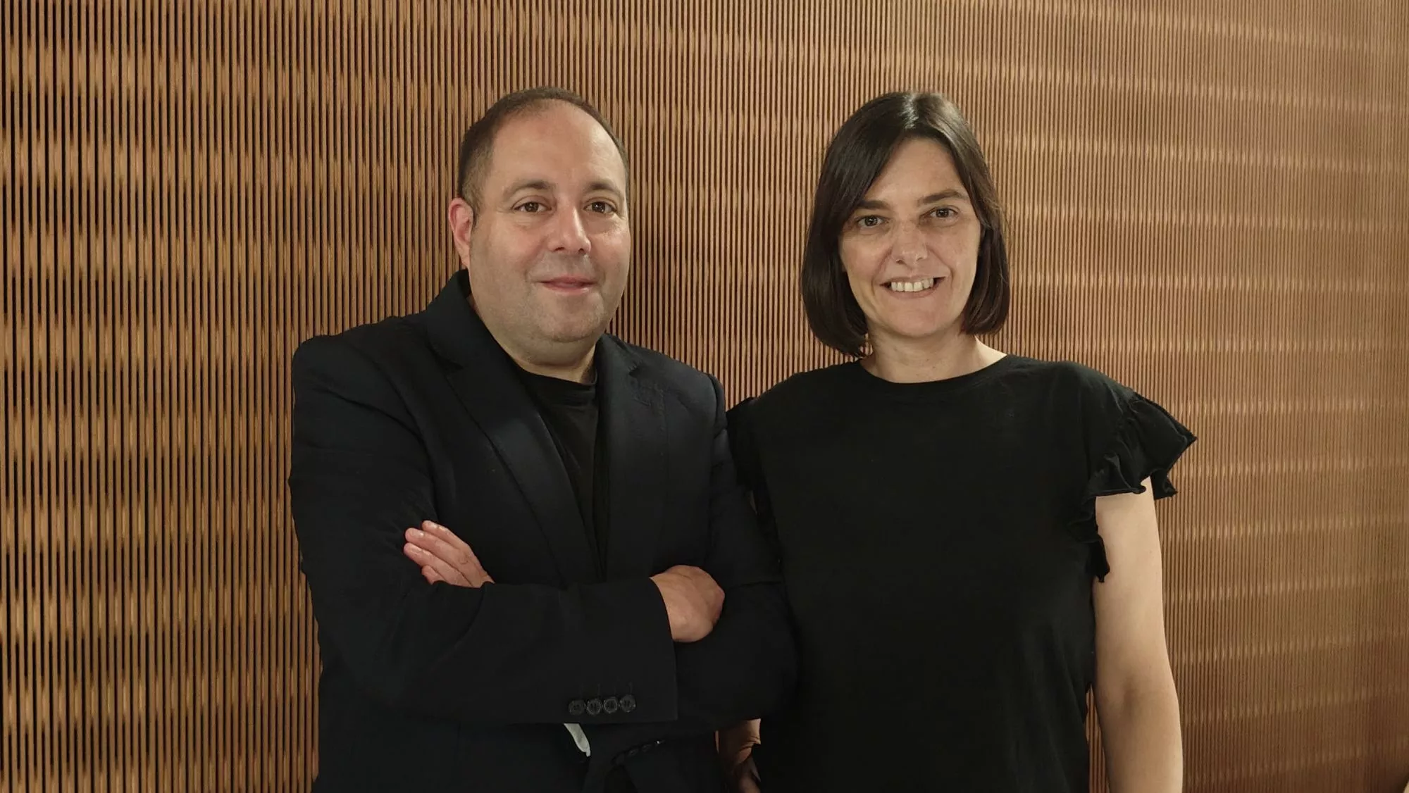 Joan Morillo y Laura Tejero, propietarios y jefes de sala de Divinum (Girona) / Òscar Gómez