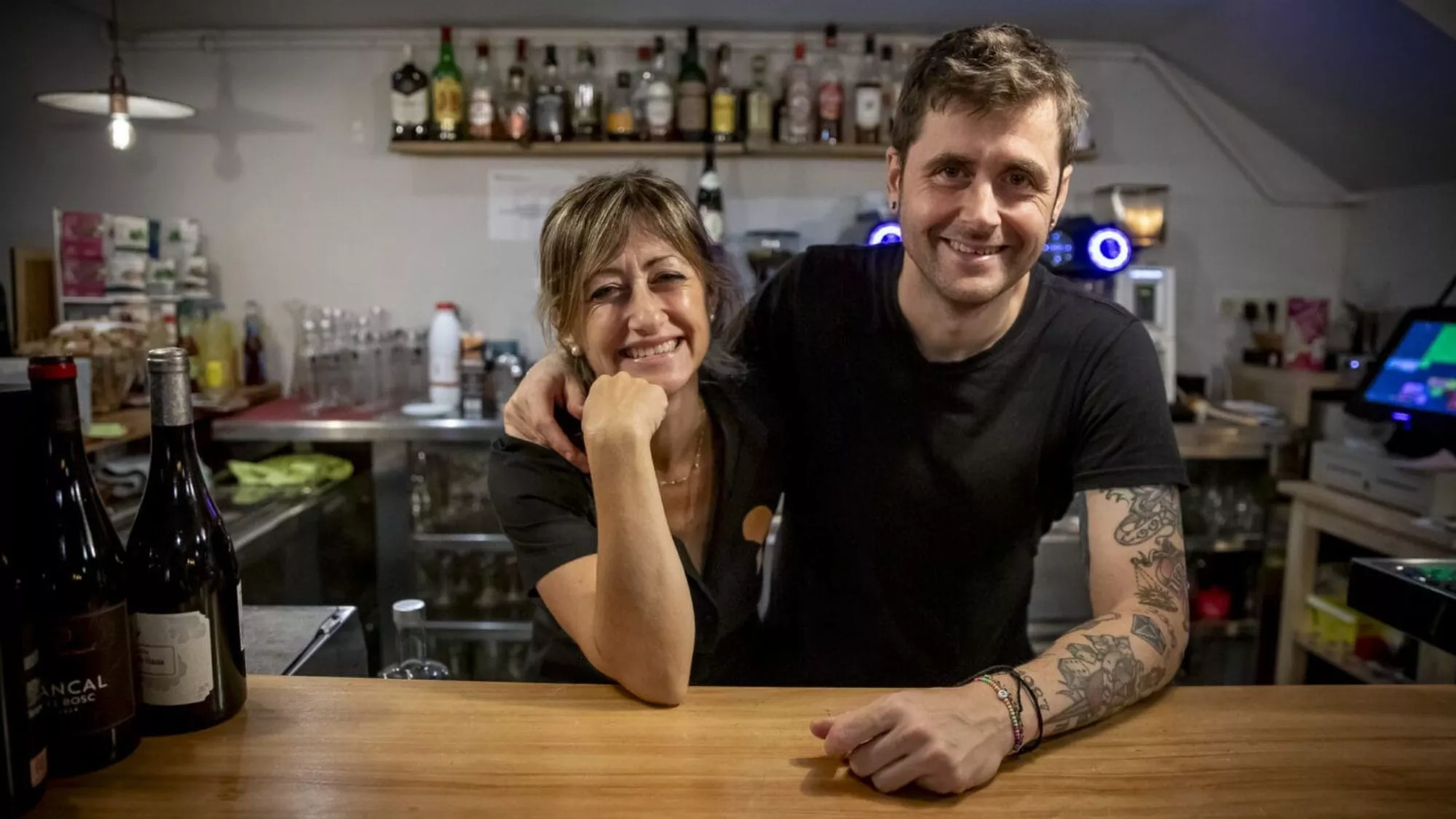 Susana y Juli Alcoriza de l'Andreuenc (Barcelona), entre los impulsores de la Forquilla Solidària / Cedida