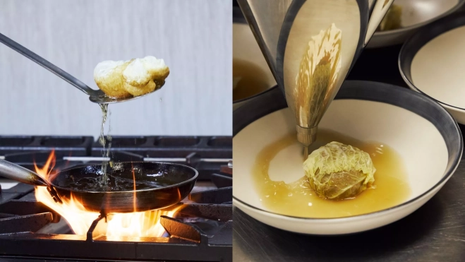 Preparación del cocido de Juanjo López en Calvero (Madrid) / Cedida