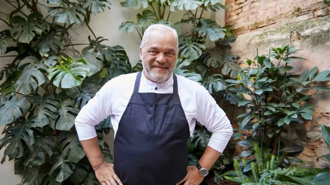 El chef Xavier Pellicer en su restaurante de Barcelona / Redes Sociales