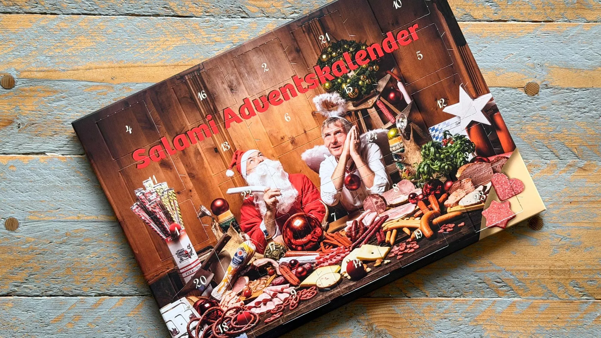 El 'Salami Adventskalender', un calendario de adviento de salamis de Aldi / Iker Morán