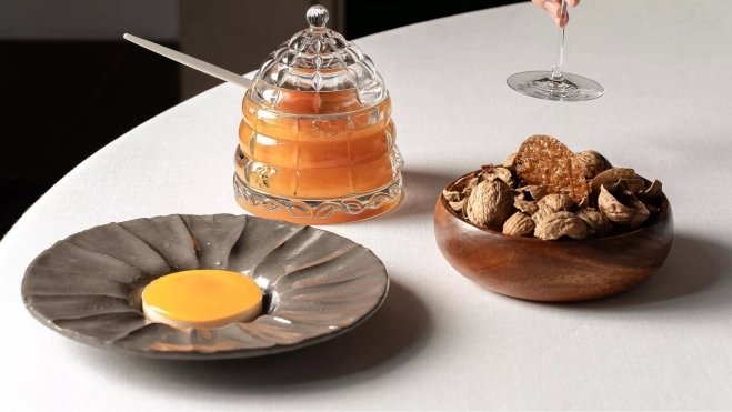 Diversos pases del actual menú degustación de Aleia en Barcelona / Cedida Diversos pases del actual menú degustación de Aleia en Barcelona / Cedida