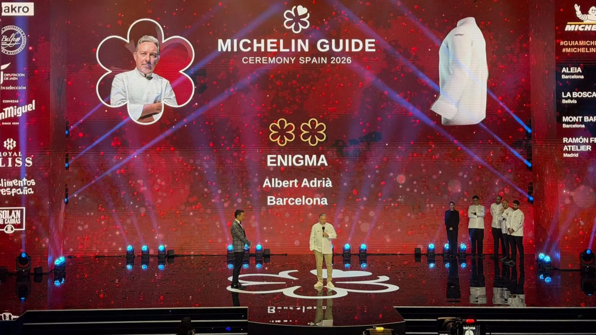 Albert Adrià consigue la segunda estrella para Enigma en la Gala Michelin 2026 / Iker Morán