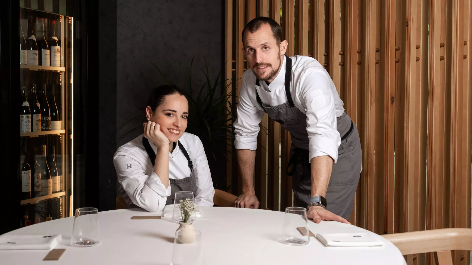 Los chefs Cristina Cánovas y Diego Aguilar en su restaurante Palodú en Málaga / Cedida Los chefs Cristina Cánovas y Diego Aguilar en su restaurante Palodú en Málaga / Cedida