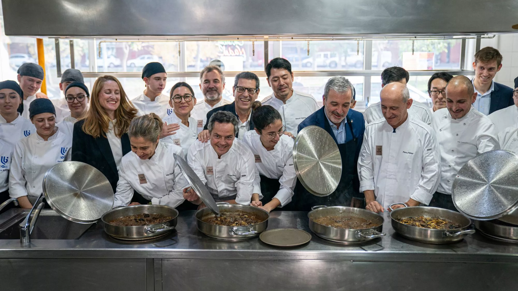 Chefs Michelin en la comida solidaria organizada por PROVACUNO / Cedida