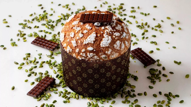 El 'panettone' de chocolate Dubái de Hofmann / Cedida