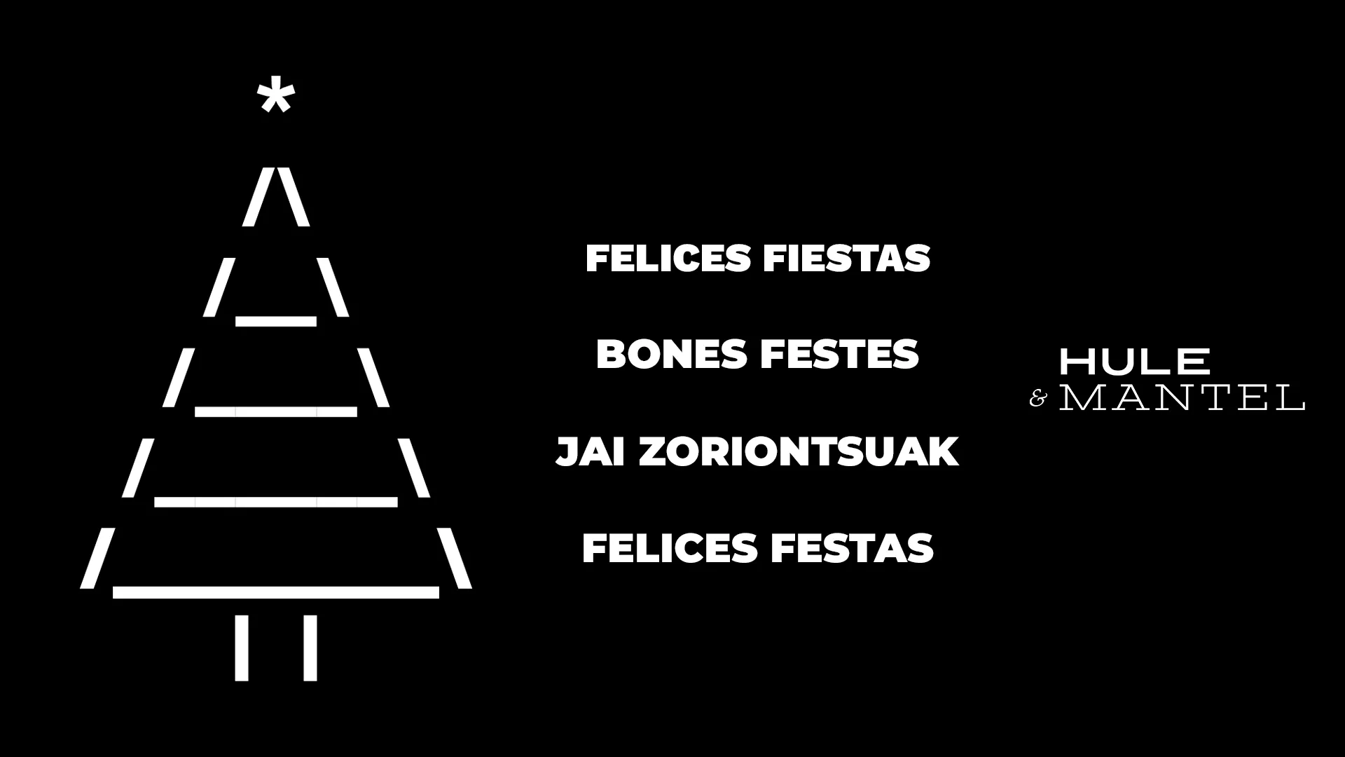 Felicitación Navidad 2025 Hule y Mantel 