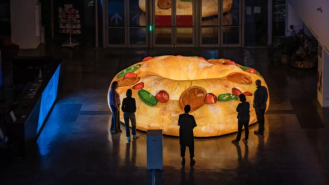 Instalación 'Al voltant' en el DHub / Cedida