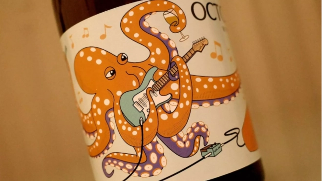 Vino 'orange' Octopus de Constantina Sotelo / Instagram