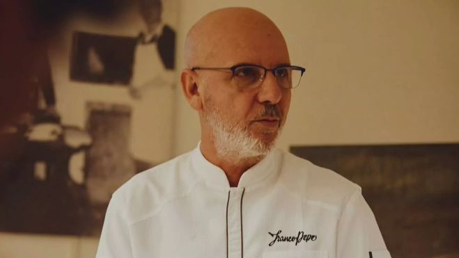 El cocinero Franco Pepe al mando de Pepe in Grani (Caiazzo, Italia) / Instagram
