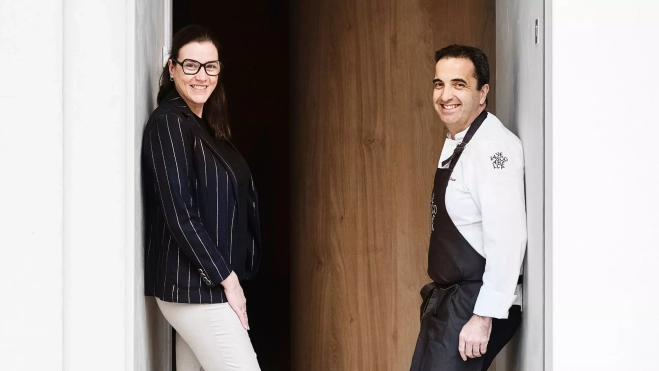 Montse Abellà y Óscar Velasco en VelascoAbellà (Madrid) / Cedida